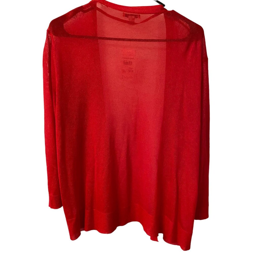 Women’s EST. 1946 Red Sheer Cardigan 22/24W Office - Picture 7 of 8